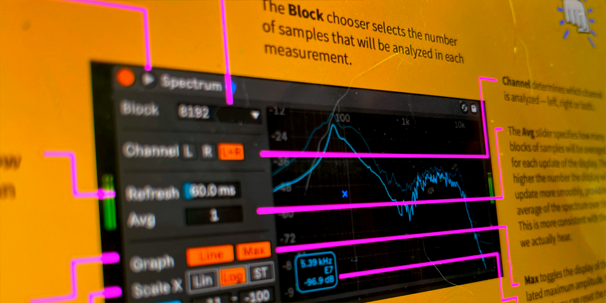 Ableton Live Spectrum Analyzer [Cheat sheet]